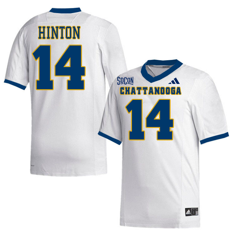 Chattanooga Mocs #14 Tobias Hinton College Football Jerseys,Uniforms Stitched-White Chattanooga Mocs #14 Tobias Hinton College Football Jerseys,Uniforms Stitched-White